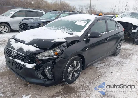 2018 Hyundai Ioniq Hybrid Sel z USA, uszkodzony, nr VIN KMHC75LC7JU067082
